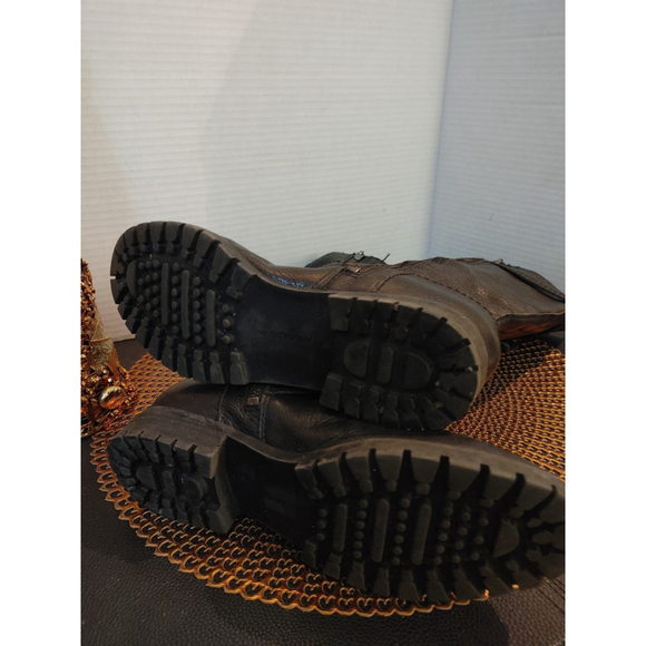 Enzo Angiolini Eastern Tall Moto Harness Leather Boots Size 6 - Picture 7 of 8